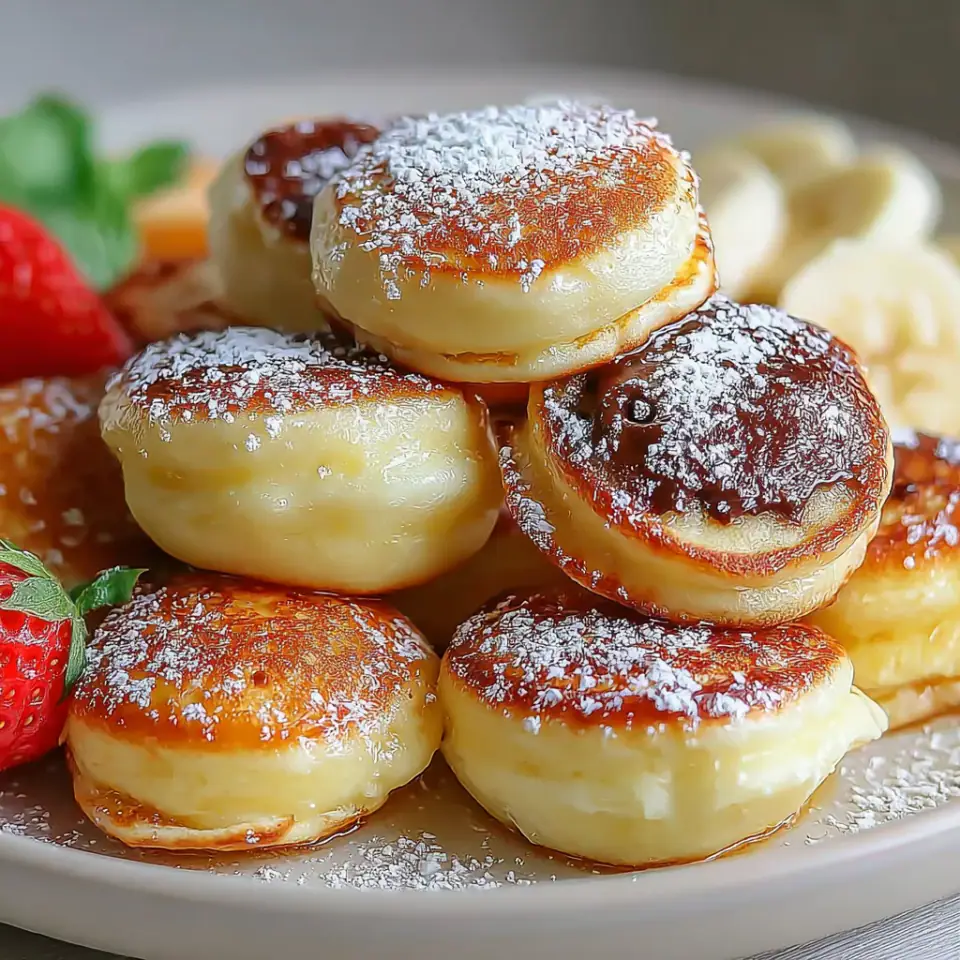 Easy Pancake Poppers served on the table