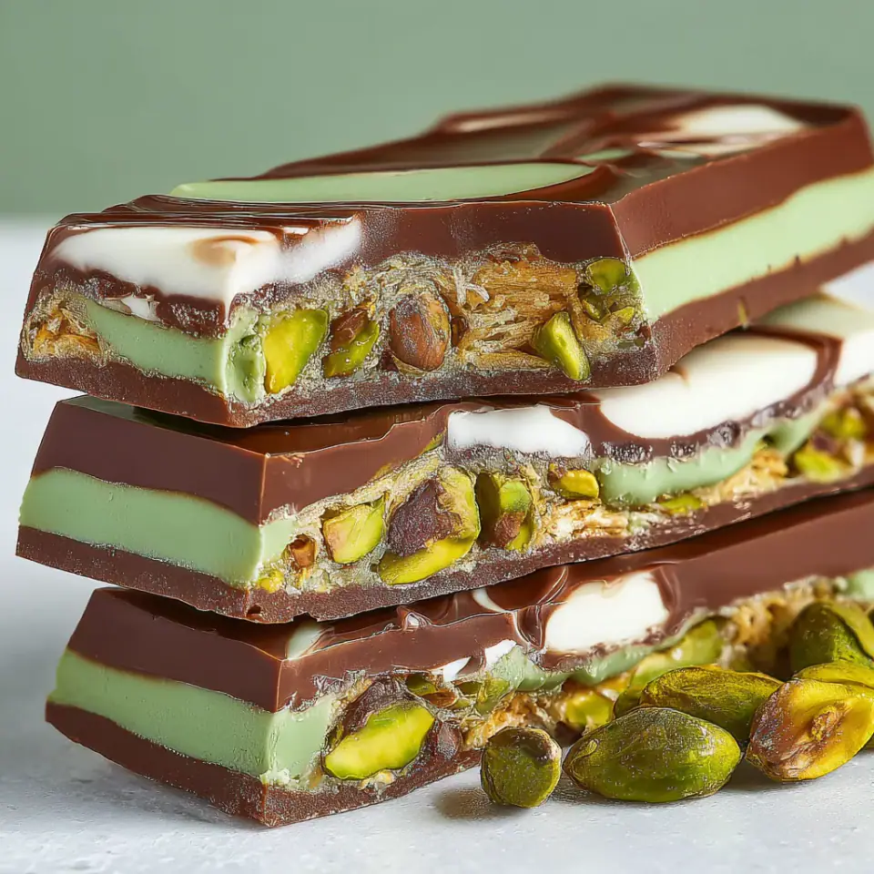 Dubai Chocolate Bars, ready to serve