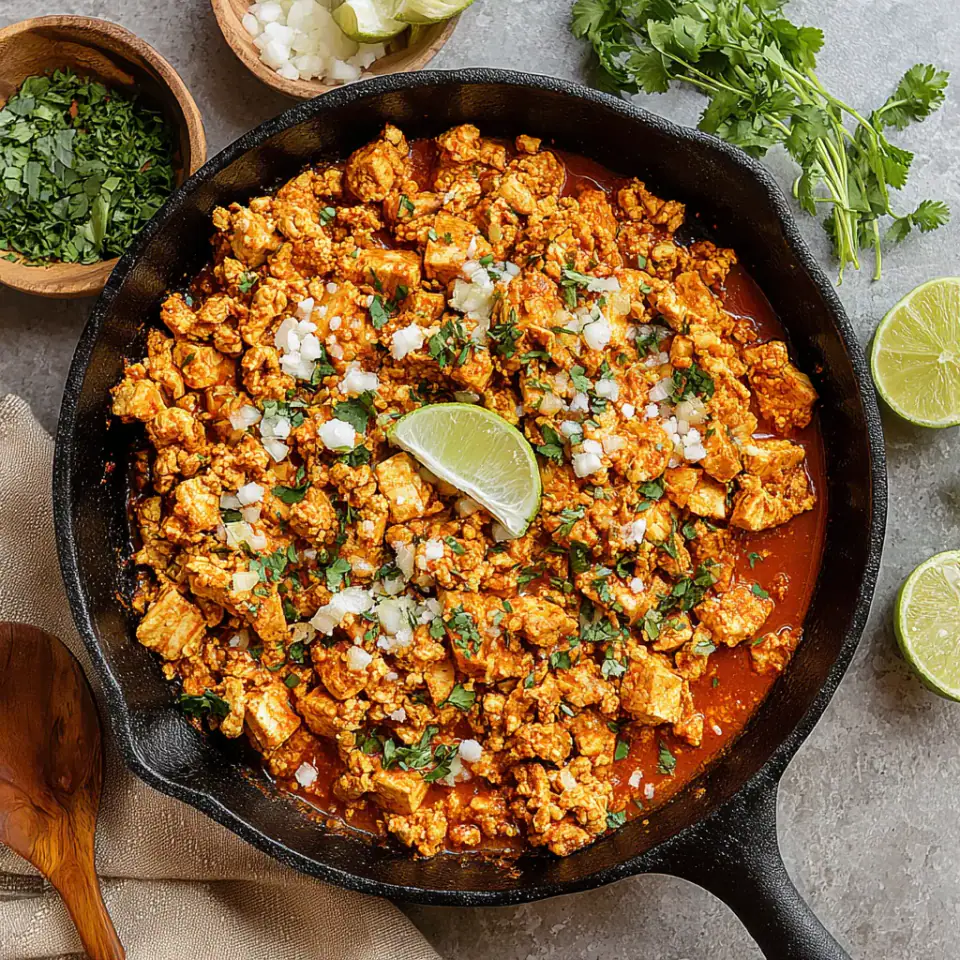 Chipotle Tofu Sofritas, ready to serve