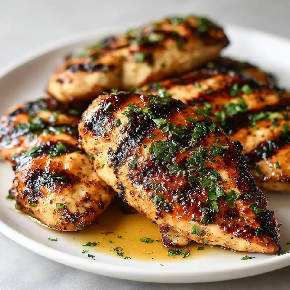 Easy Grilled Chicken Recipe, ready to serve