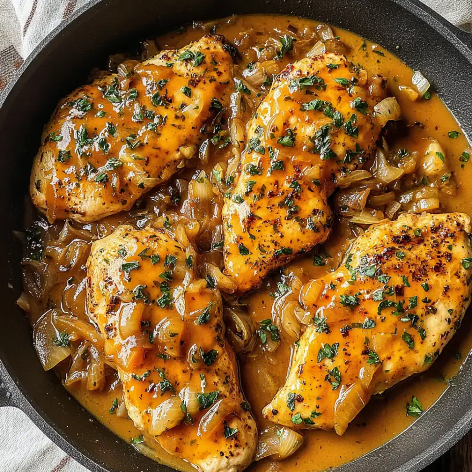 A close look at Easy Stovetop Smothered Chicken