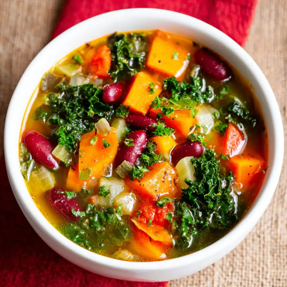 Easy to Make Detox Soup Recipe served on the table