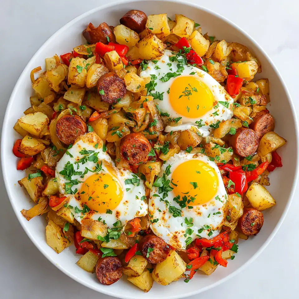Egg Potato Hash Hot Dogs, ready to serve