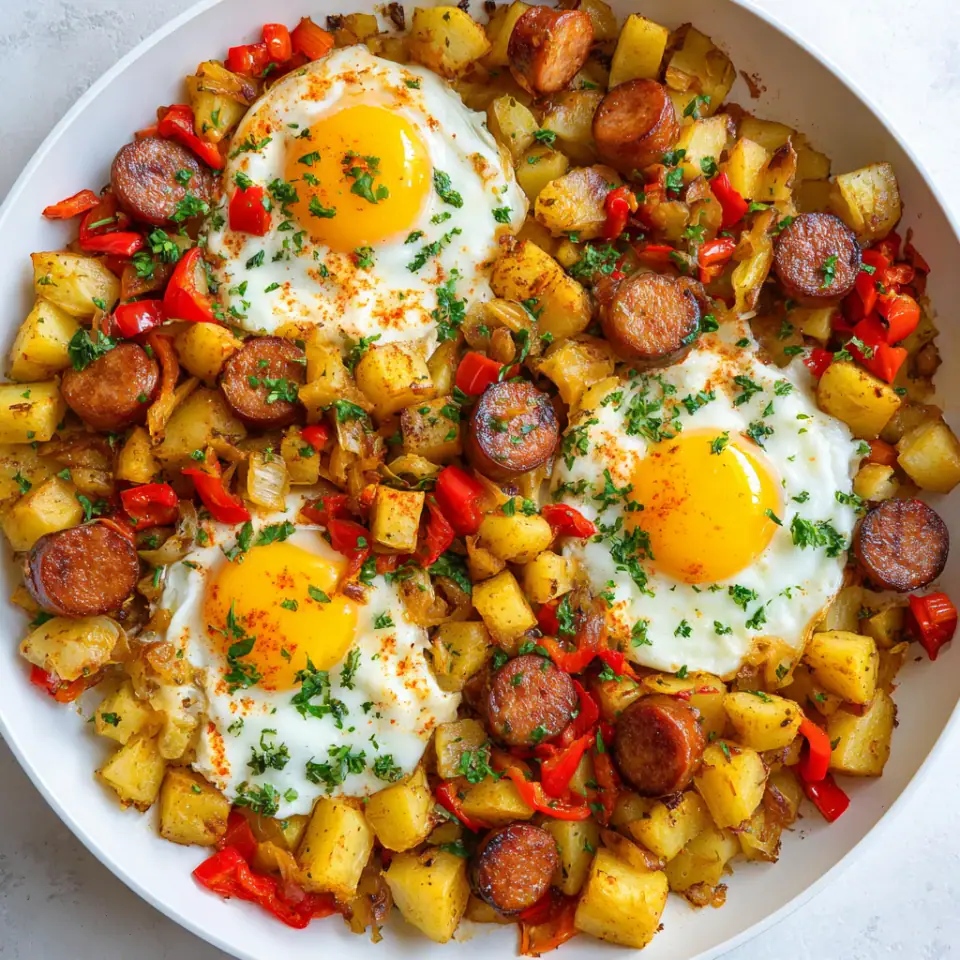 Egg Potato Hash Hot Dogs