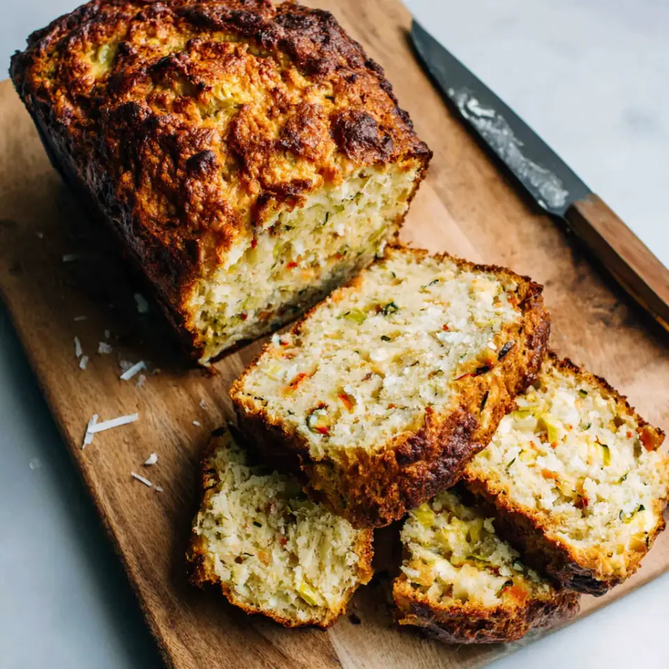 Farmers Market Breakfast Bread served on the table