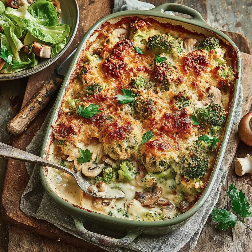 A close look at Oven-Baked Chicken Divan