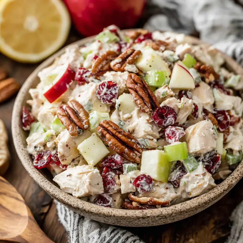 Harvest Chicken Salad served on the table