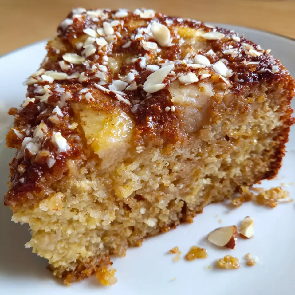 A close look at Healthy Oatmeal Apple Cake