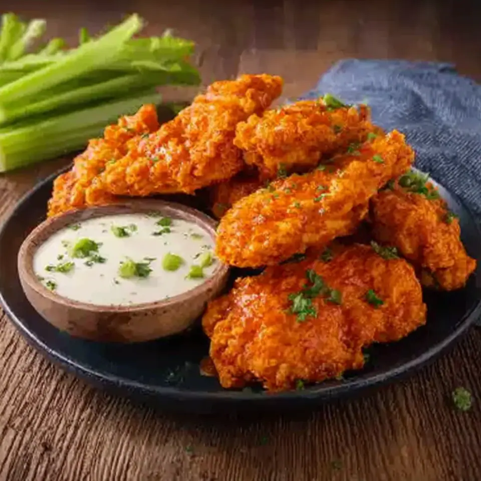 A close look at Heart Healthy Buffalo Chicken Tenders