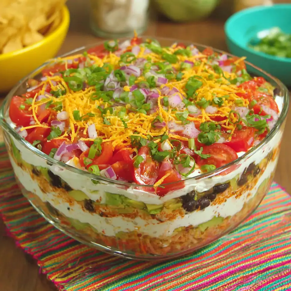 Heart Healthy Seven Layer Dip
