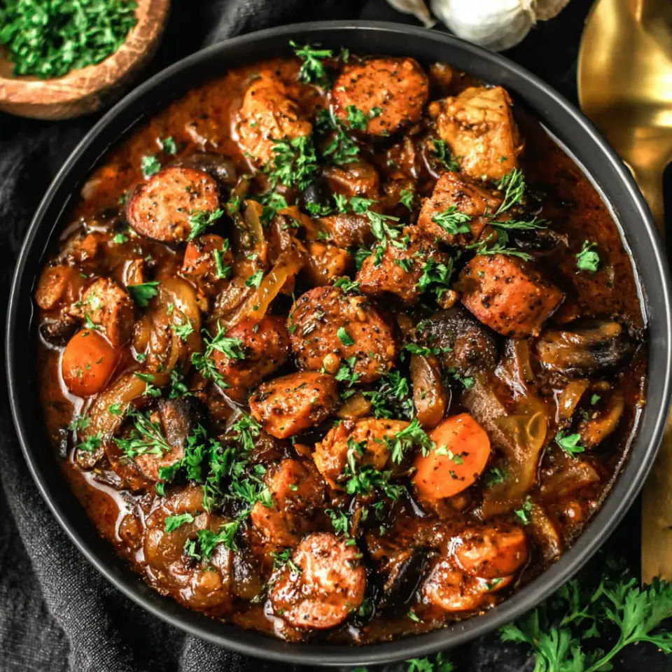 A close look at Hearty Polish Hunter’s Stew