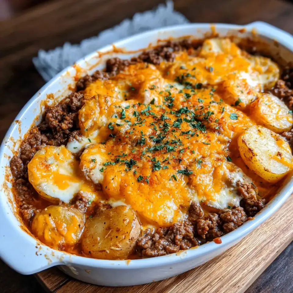 A close look at Hobo Casserole (Ground Beef Recipe)