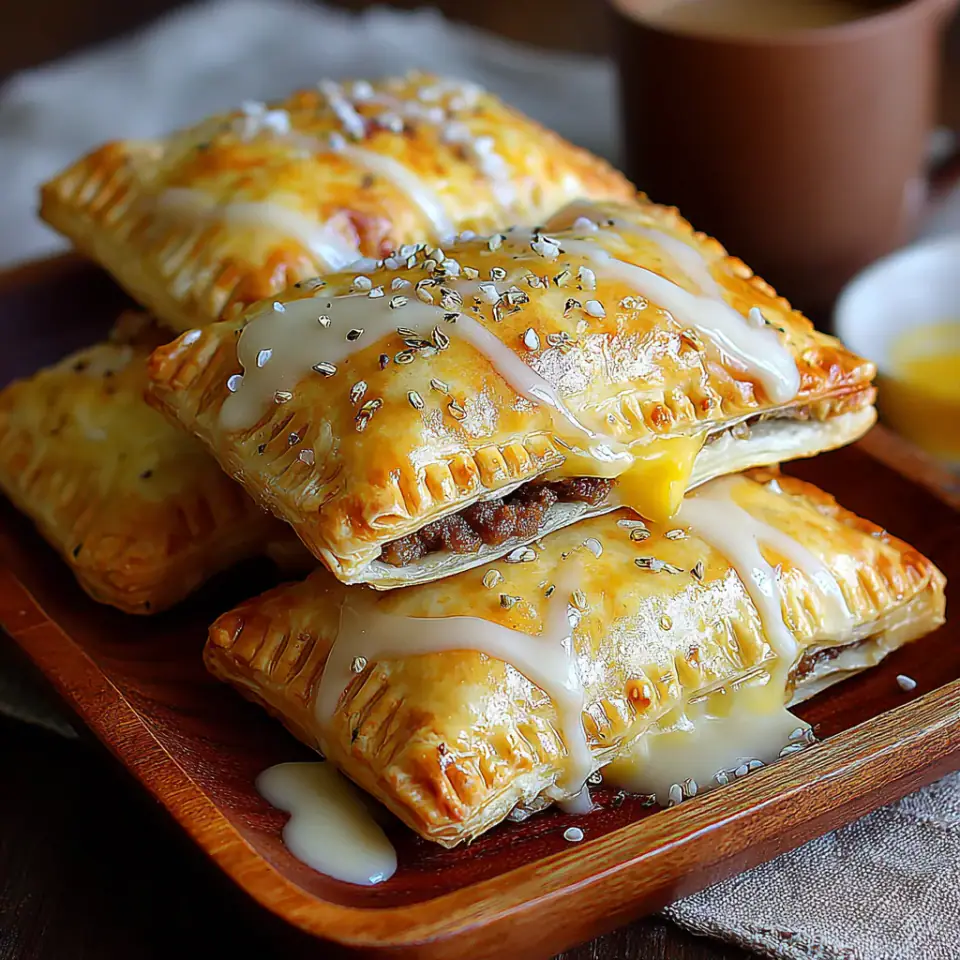 A close look at Sausage Gravy and Egg Breakfast Pop-Tarts