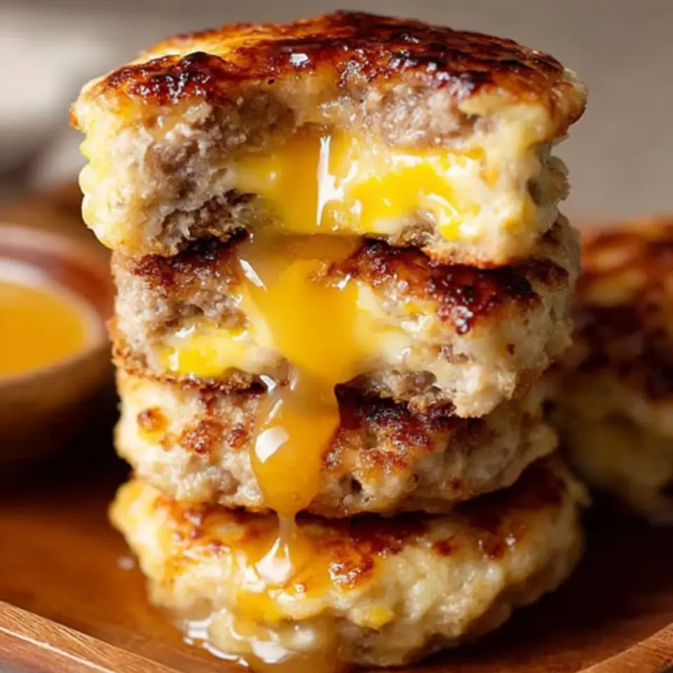A close look at Maple Sausage Egg and Cheese Breakfast Muffins