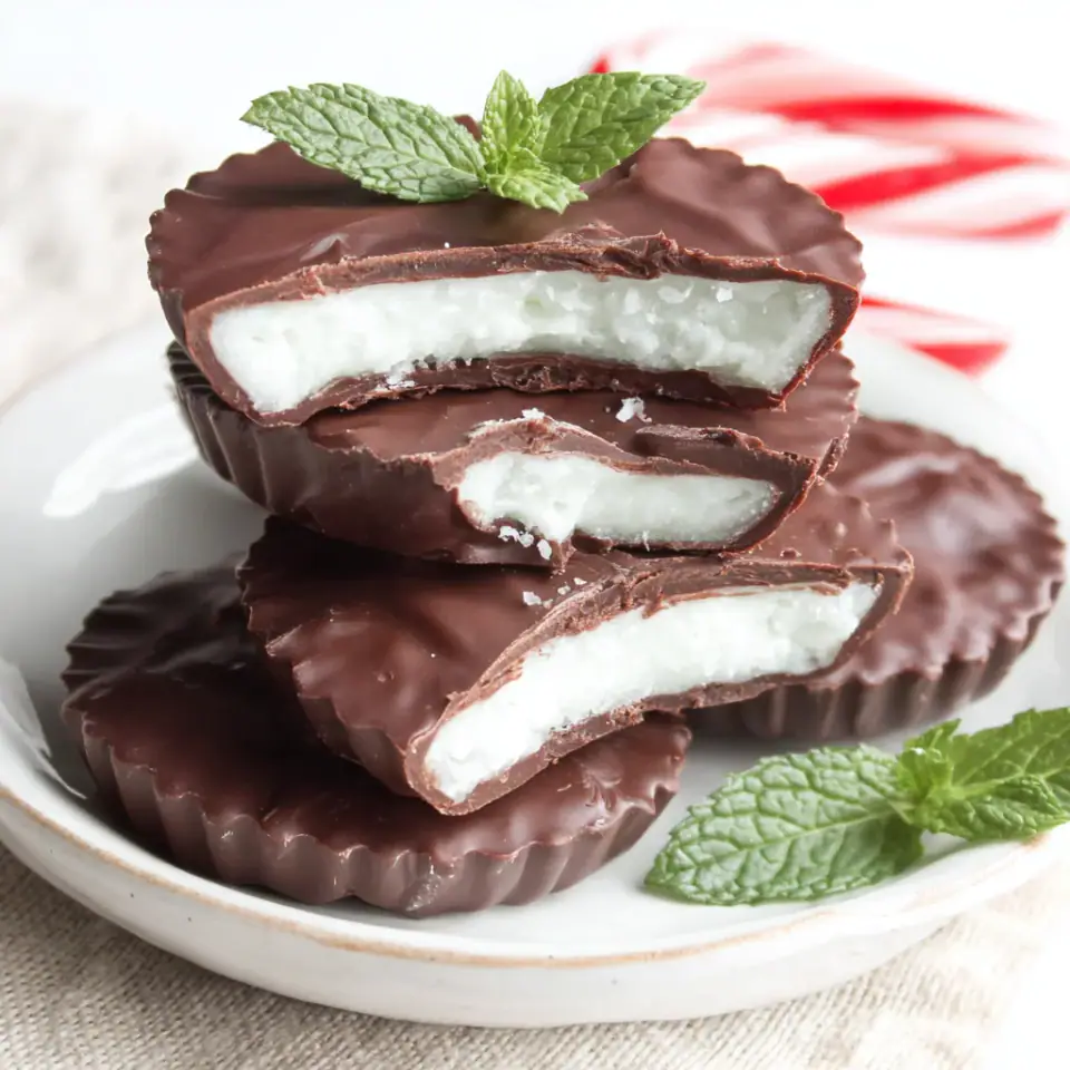 A close look at Homemade Peppermint Patties – Keto and Dairy-Free