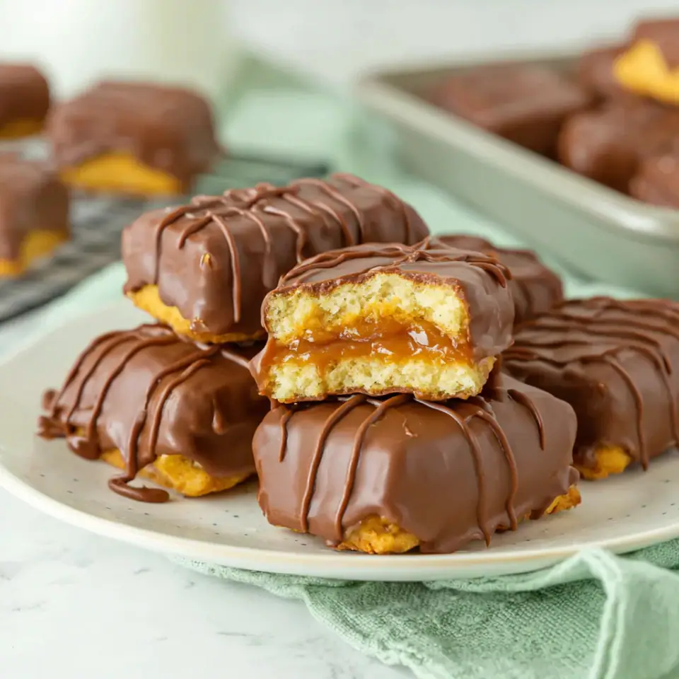 A close look at Homemade Twix Bites