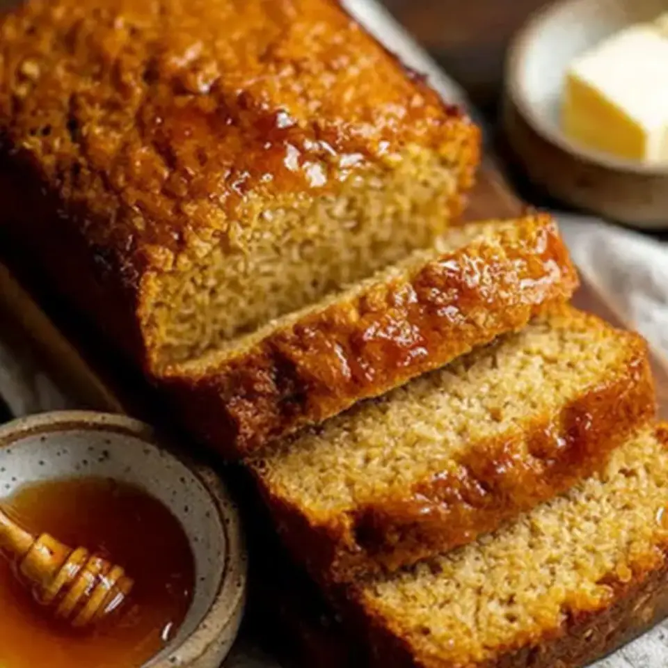 Honey Cinnamon Oatmeal Bread served on the table