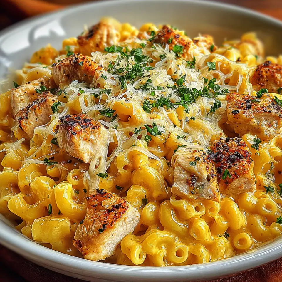 Honey Pepper Chicken Mac and Cheese
