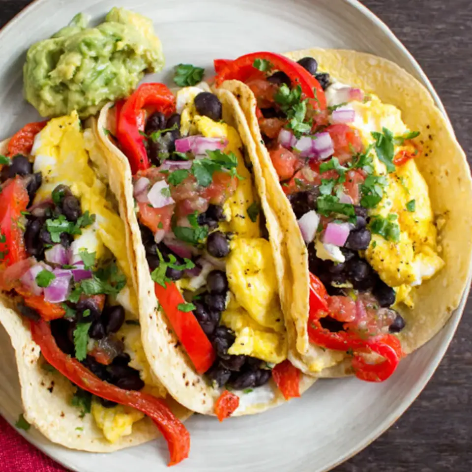 A close look at Huevos Rancheros Tacos