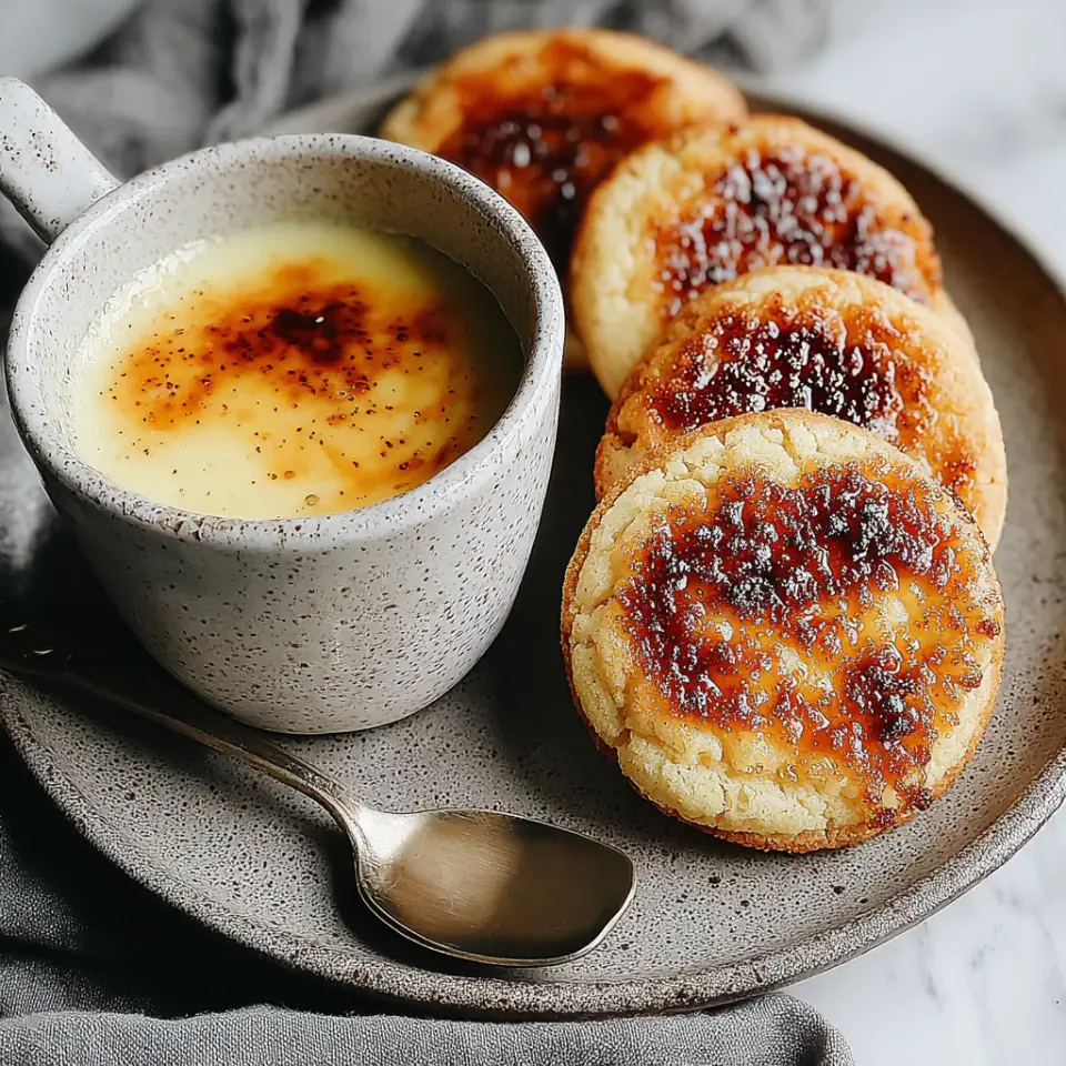 Crème Brûlée Cookies, ready to serve