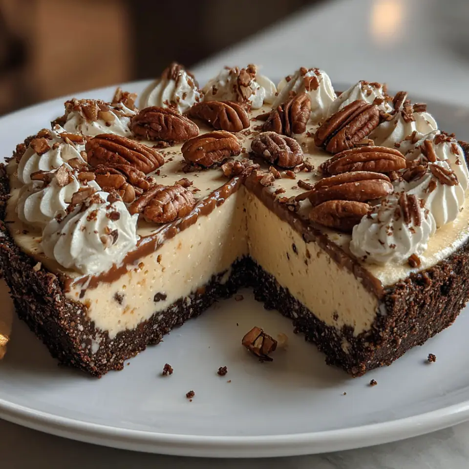 No-Bake Keto Pecan Cream Pie