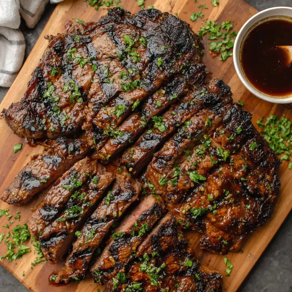 Italian Dressing Steak Marinade served on the table