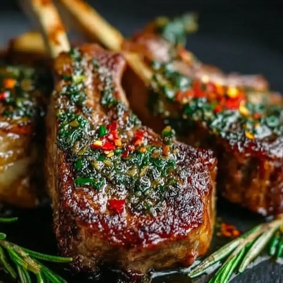 Juicy Garlic Butter Lamb Chops