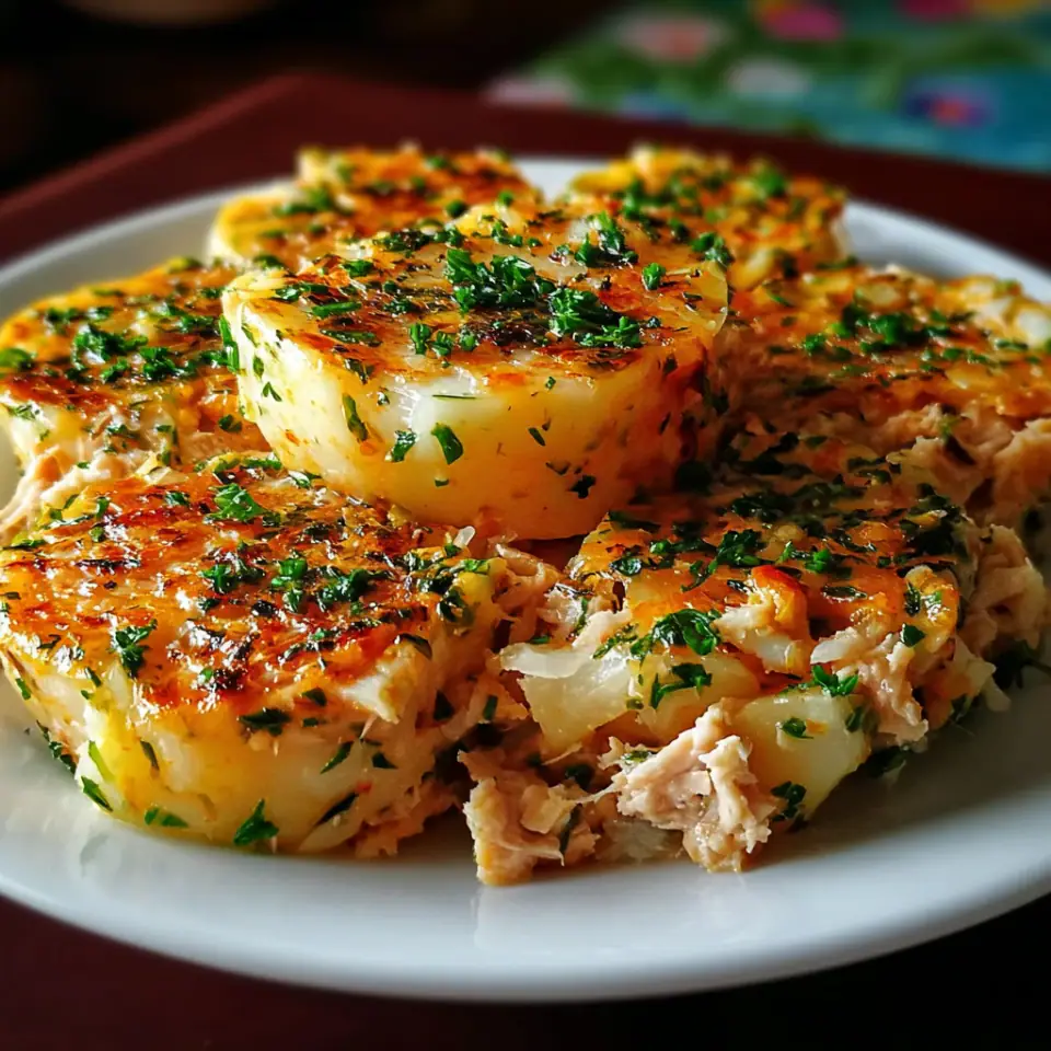 Crispy Tuna Potato Patties with Spring Onion