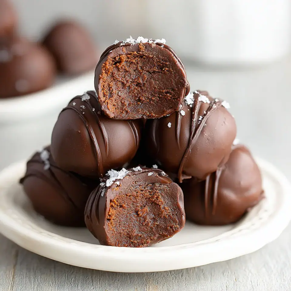 A close look at Keto Brownie Batter Truffles