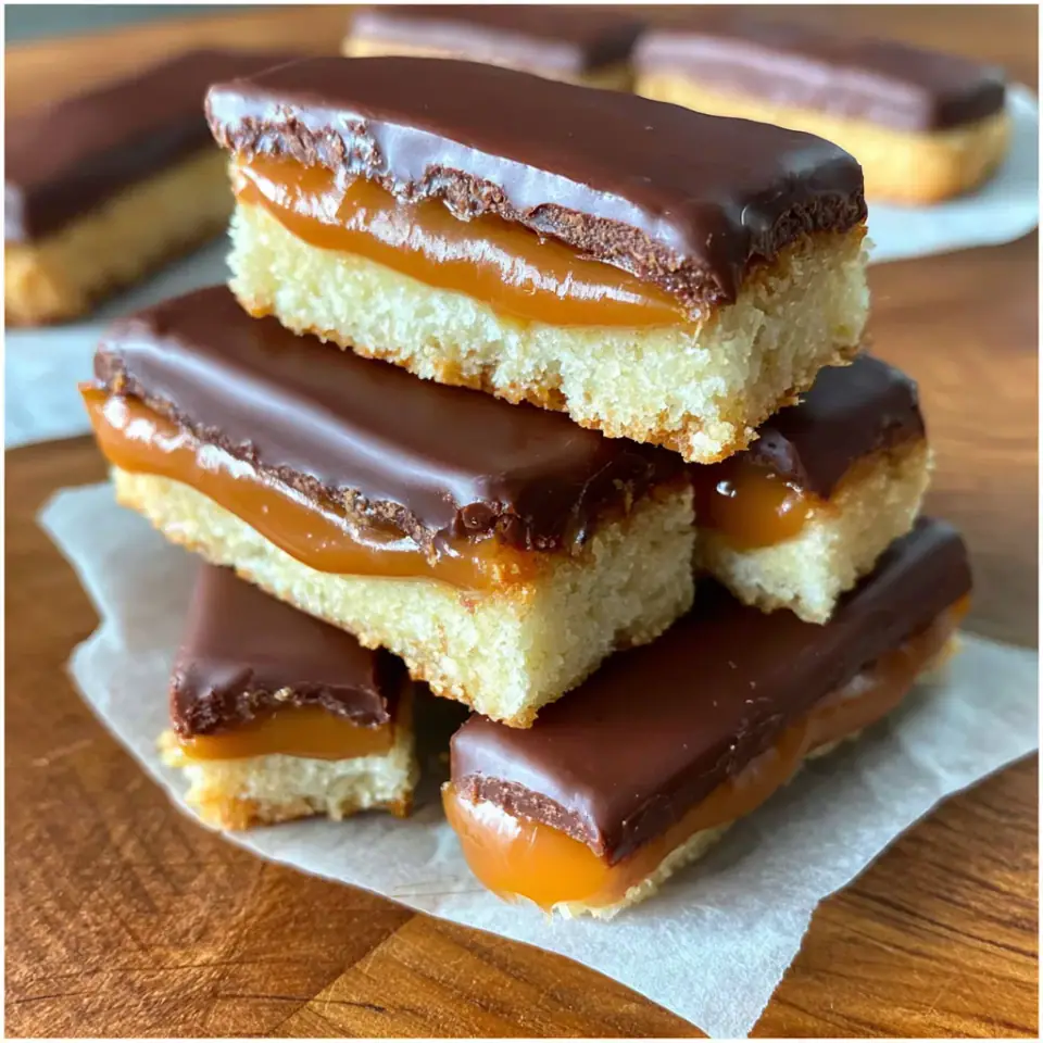 A close look at Keto Homemade Twix Bars