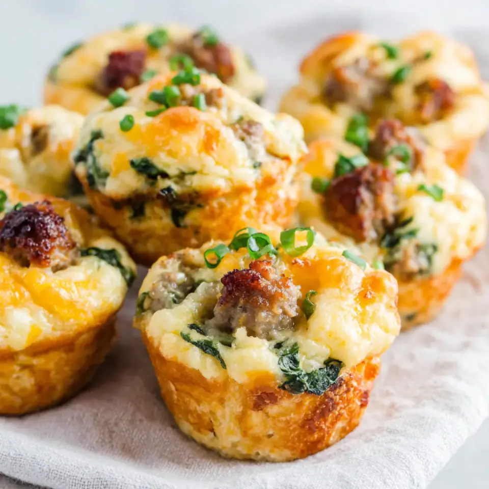 A close look at Loaded Savory Breakfast Muffins