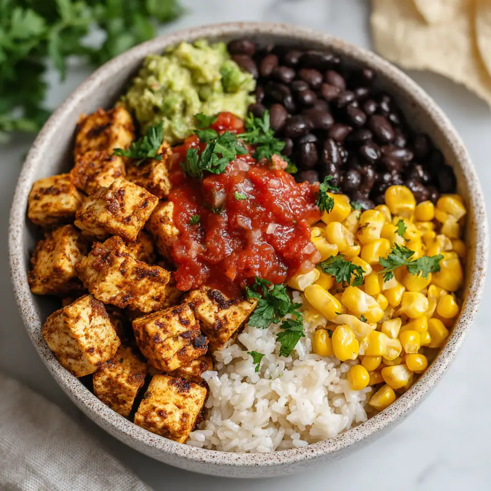 Mexican Tofu Burrito Bowl