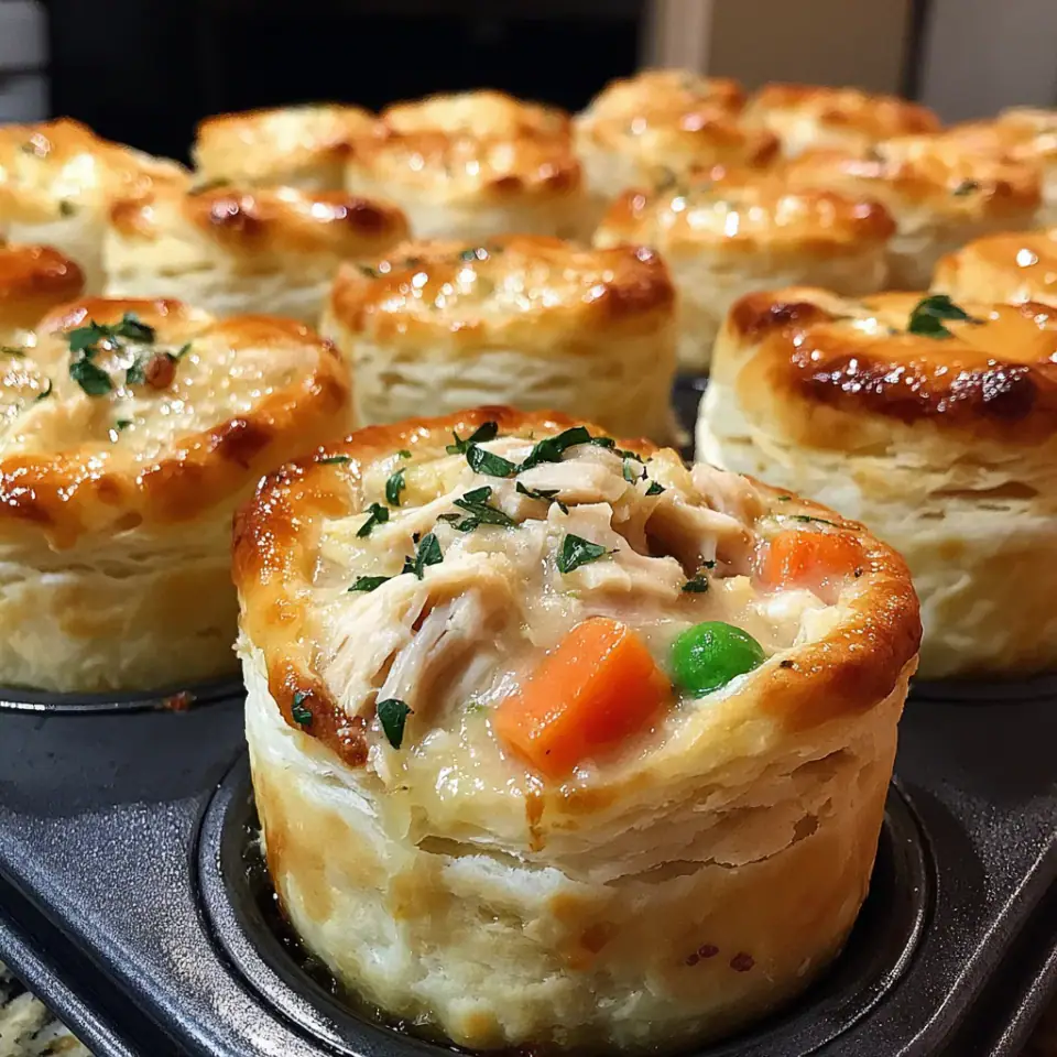 Mini chicken pot pies