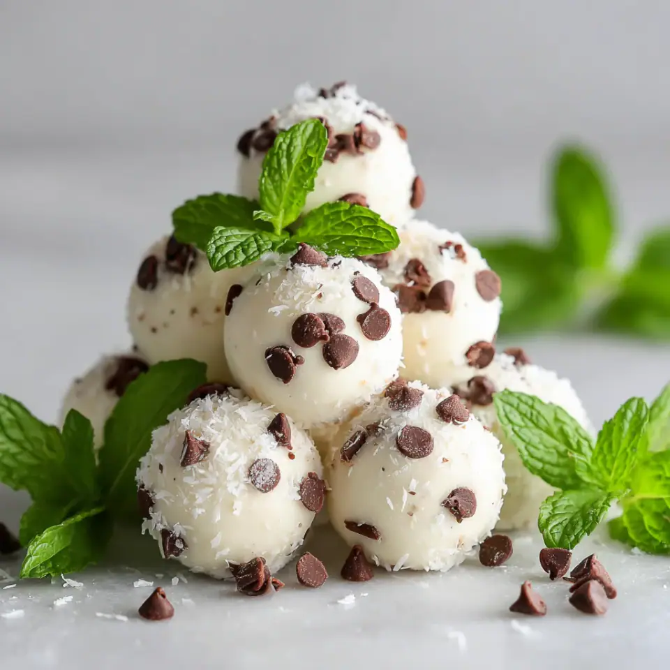 A close look at Mint Chocolate Chip Fat Bombs