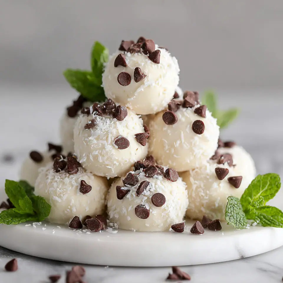 Mint Chocolate Chip Fat Bombs