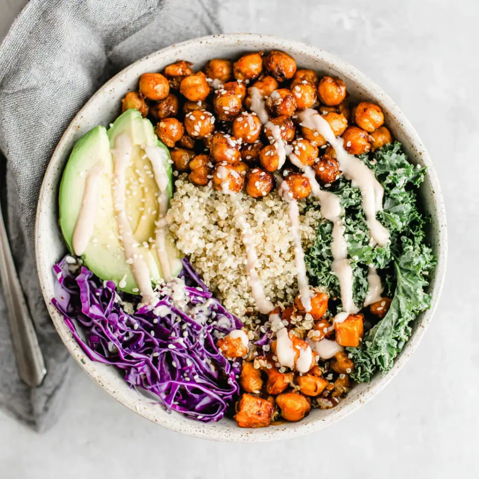 Nourishing Buddha Bowl with Maple Roasted Chickpeas