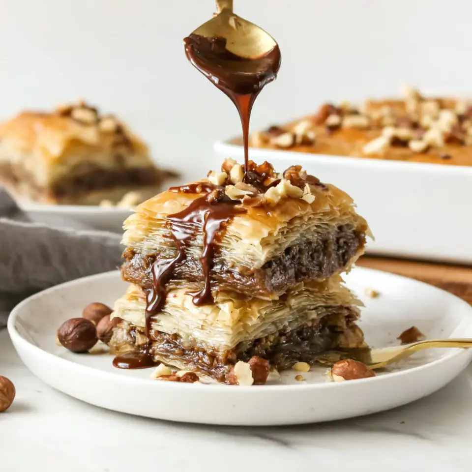 Nutella Baklava, ready to serve