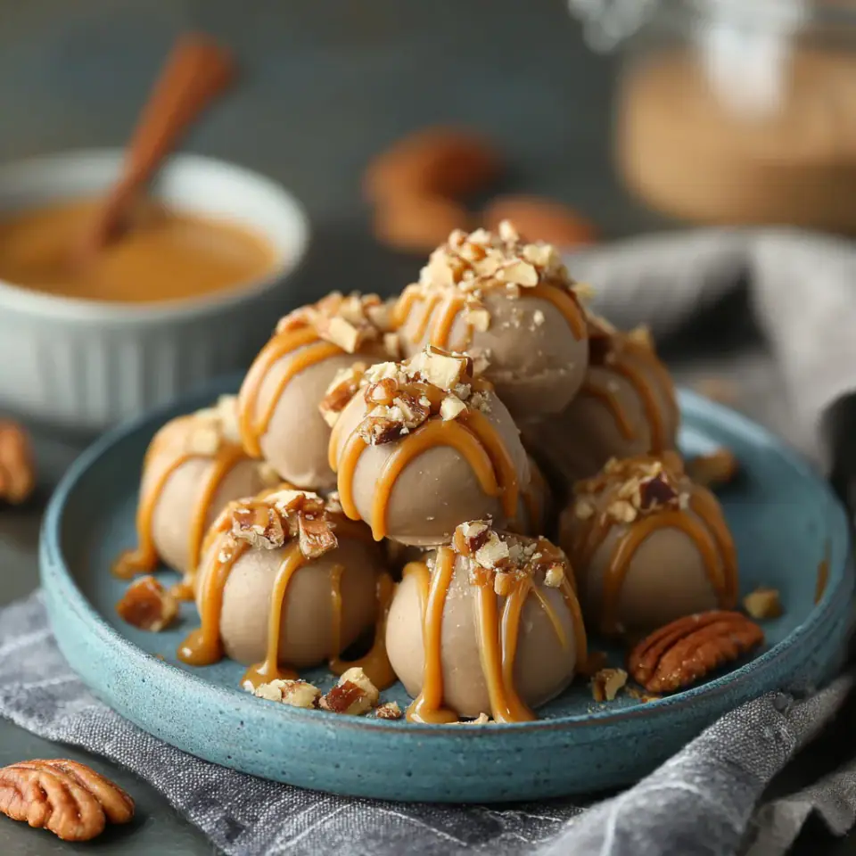 Nutty Caramel Fat Bombs, ready to serve