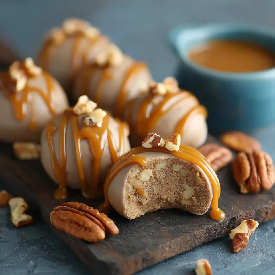 A close look at Nutty Caramel Fat Bombs