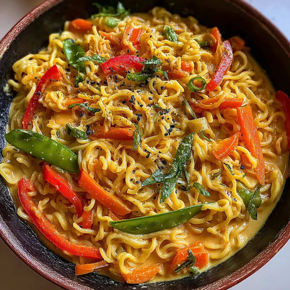 Vegan One-Pot Coconut Curry Noodles