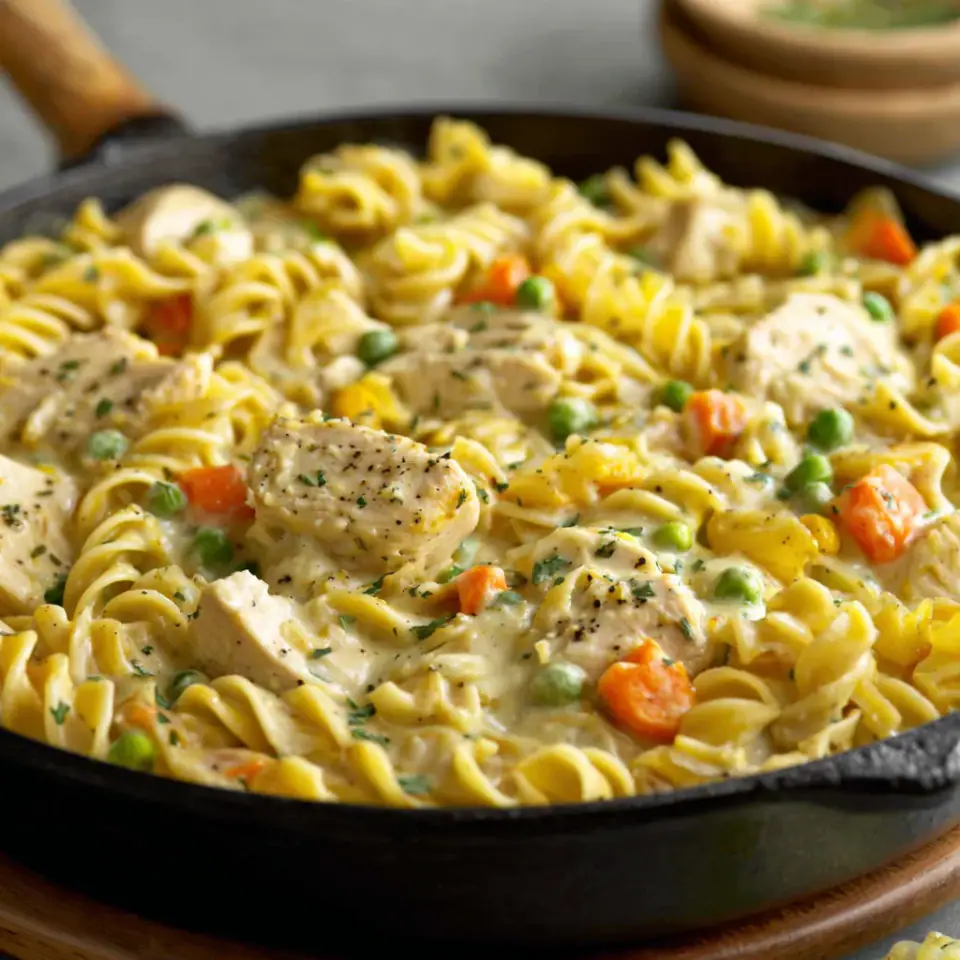 Quick Chicken Pot Pie Pasta