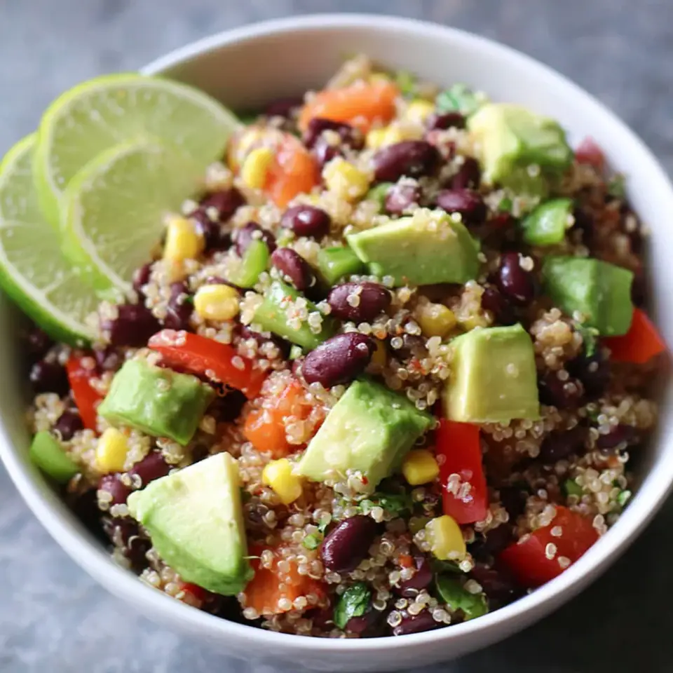 A close look at Quinoa & Black Bean Salad