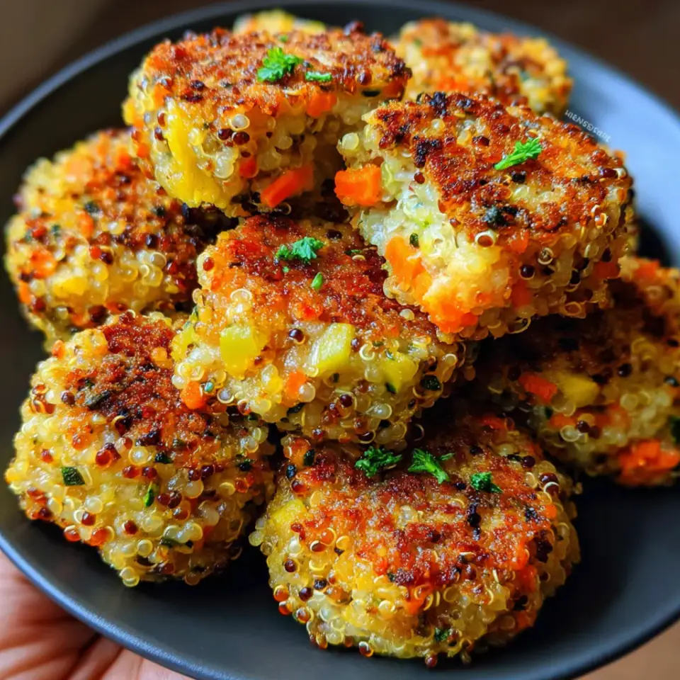 Quinoa Veggie Bites Recipe, ready to serve