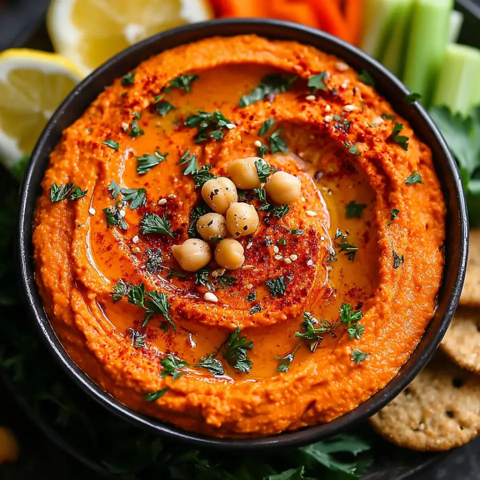 Roasted Red Pepper Hummus