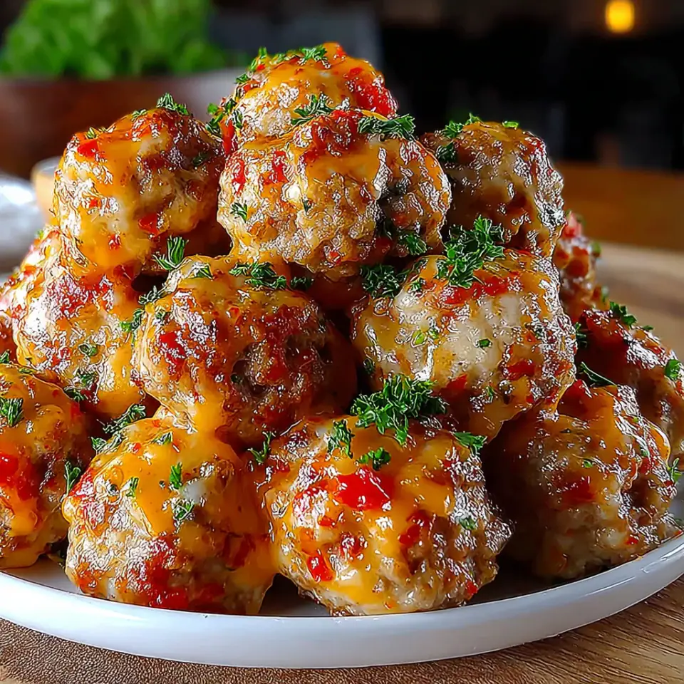 A close look at Rotel Sausage Balls