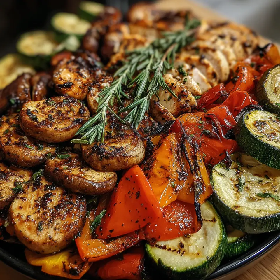 Lemon Herb Grilled Chicken and Vegetables