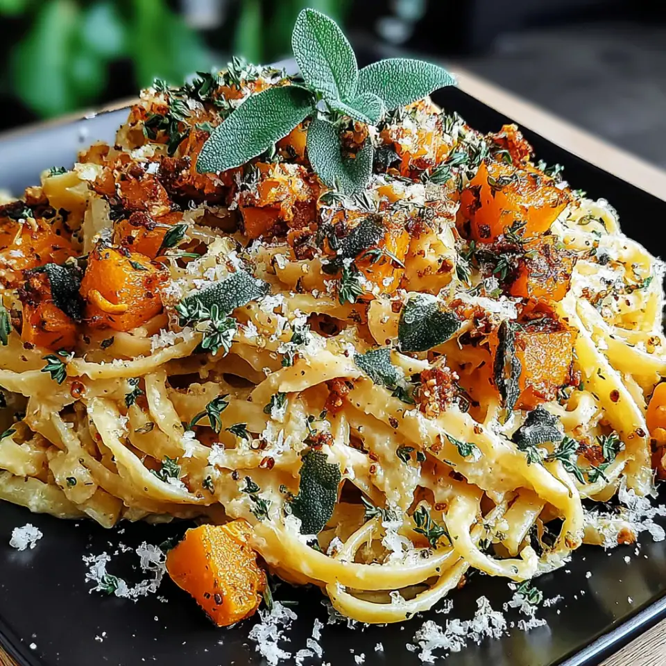 Savory Butternut Squash & Sage Pasta
