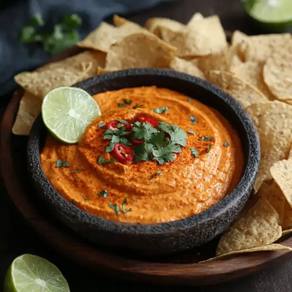 Smoky Chipotle Dip served on the table