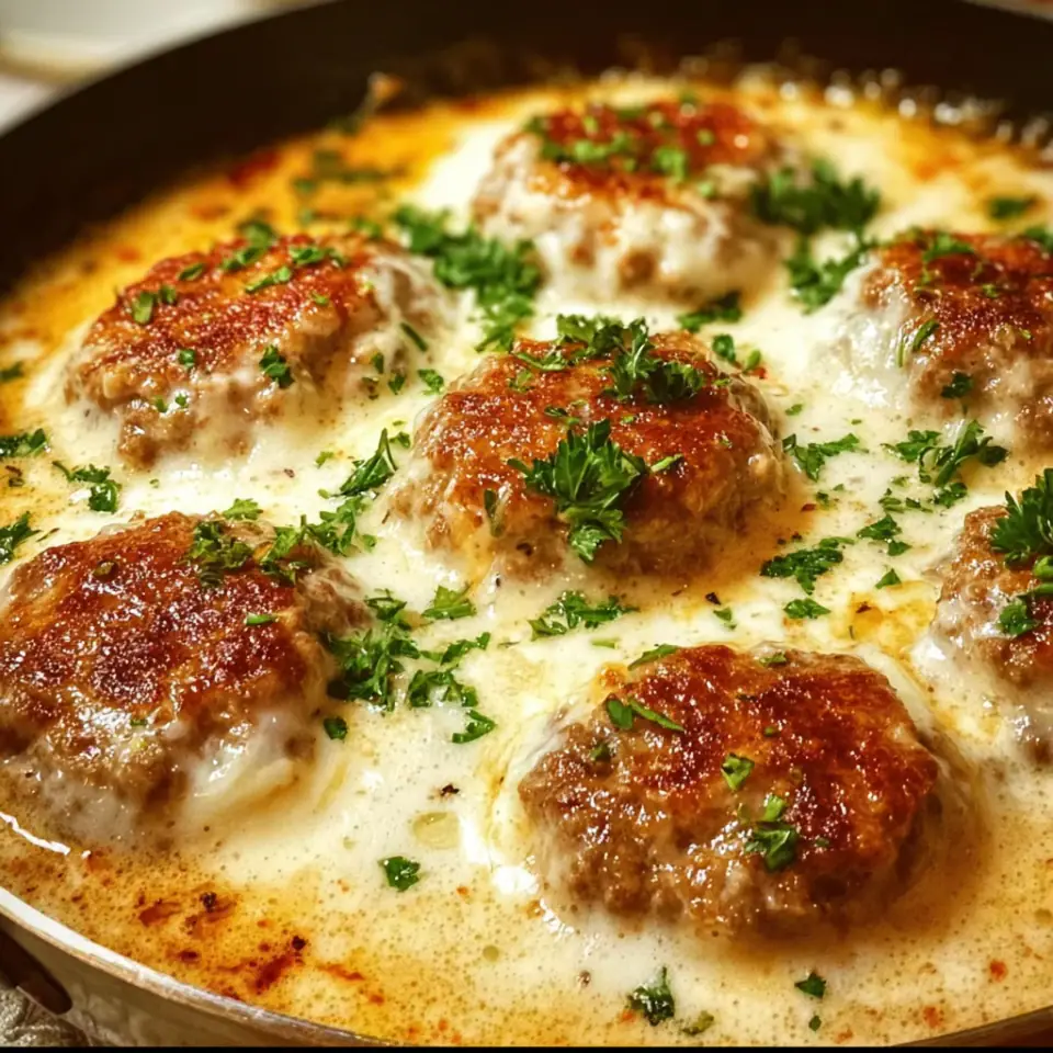 Meat Patty and Mashed Potato Gratin