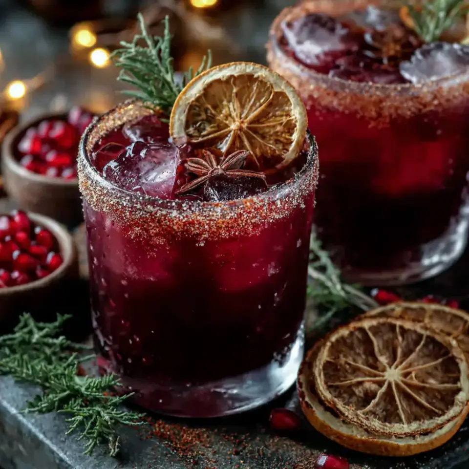 A close look at Spiced Christmas Margarita